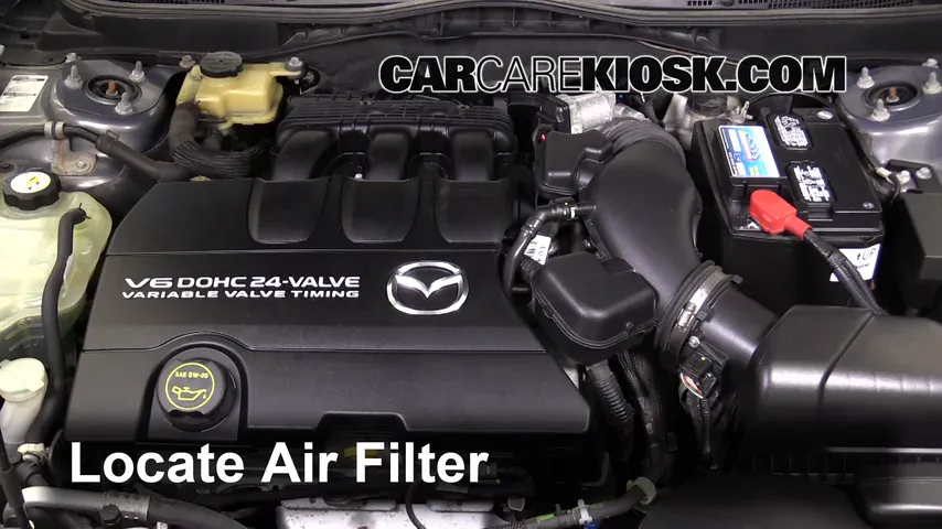 2010 Mazda 6 S 3.7L V6 Filtro de aire (motor) Cambio